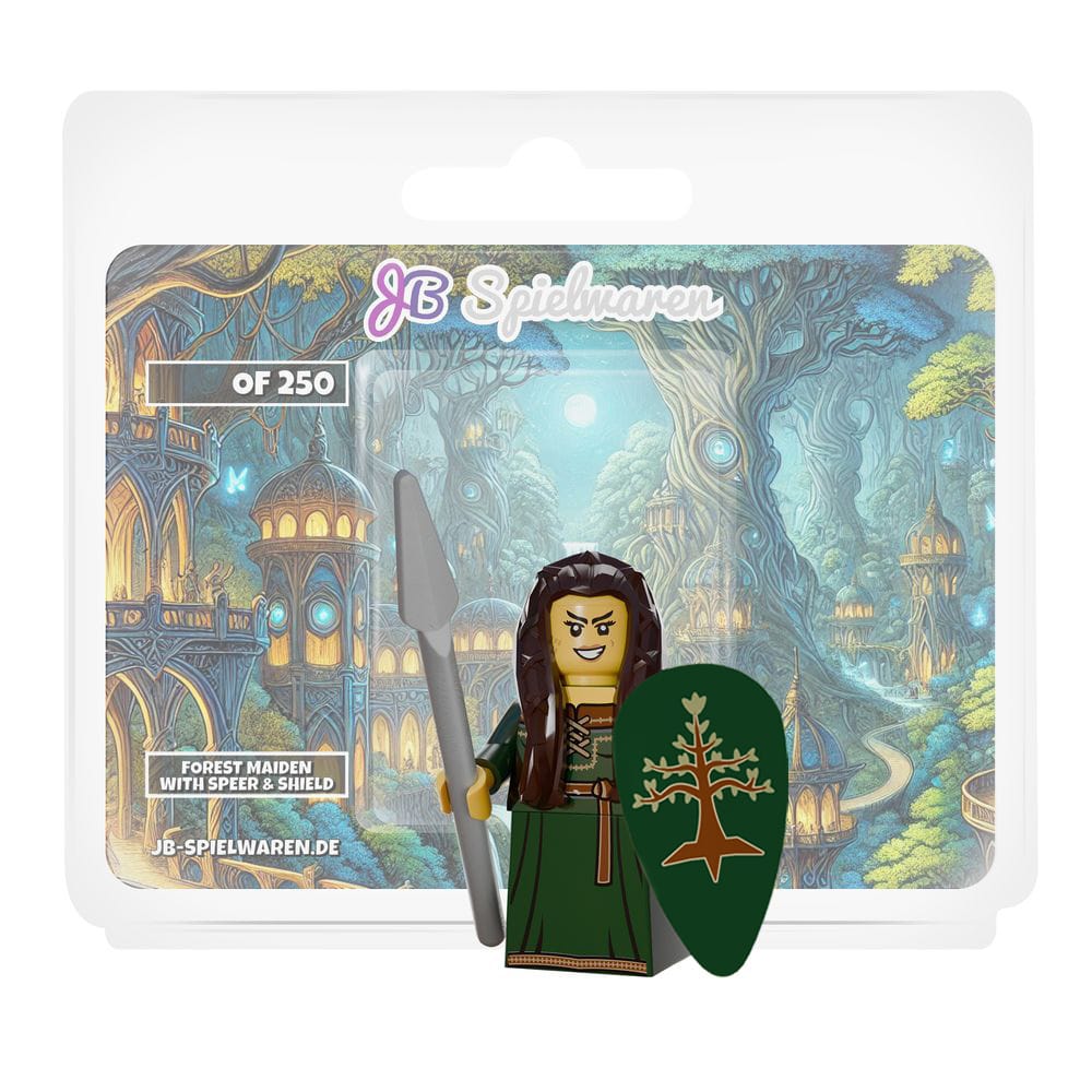 Forest Maiden mit Schild und Speer