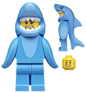 Shark Suit Guy, Series 15 (Minifigure Only without Stand and Accessories)