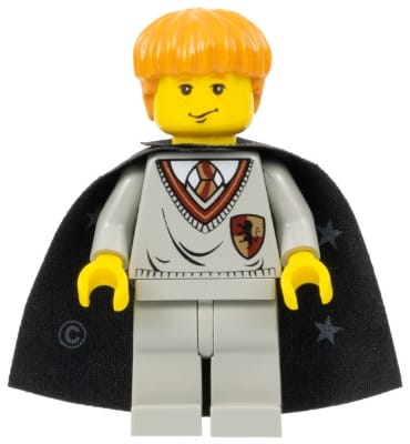 Ron Weasley - Gryffindor Shield Torso, Black Cape with Stars