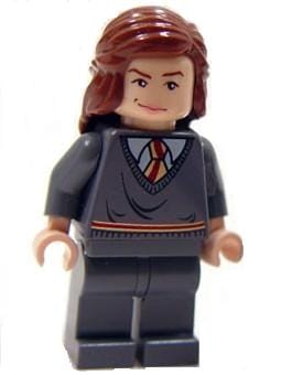 Hermione Granger - Gryffindor Stripe Torso, Reddish Brown Female Hair Mid-Length