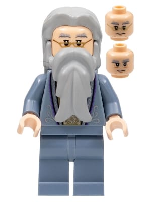 Albus Dumbledore - Sand Blue Outfit with Silver Embroidery