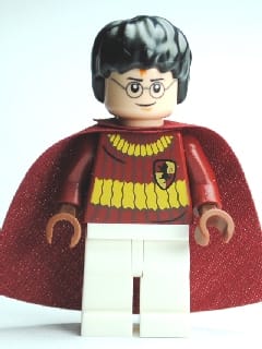 Harry Potter - Dark Red Quidditch Uniform with Cape, White Legs