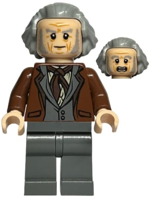 Garrick Ollivander - Reddish Brown Jacket, Hair Swept Back
