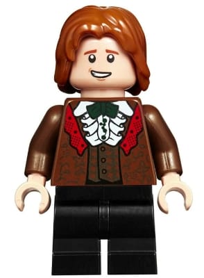 Ron Weasley - Reddish Brown Suit, Shirt with Ruffle