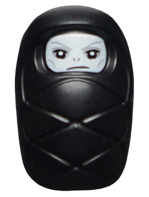 Baby / Infant - with Stud Holder on Back with White Evil Face Pattern (Baby Lord Voldemort)