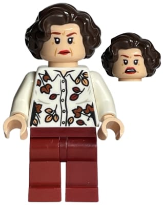 Petunia Dursley - White Blouse, Red Lips