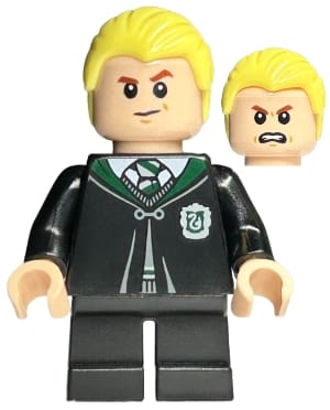 Draco Malfoy - Black Slytherin Robe and Short Legs, Suspicious / Angry