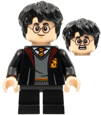 Harry Potter - Gryffindor Robe Open, Black Short Legs, Grin / Scared