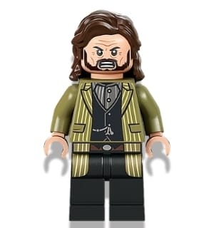 Sirius Black - Dark Brown Hair, Olive Green Jacket