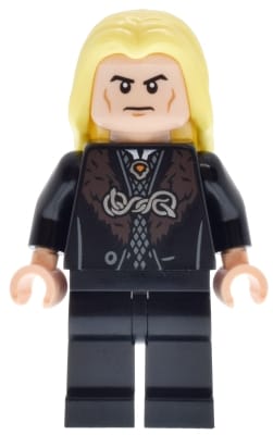 Lucius Malfoy - Black Robe, Bright Light Yellow Hair, Plain Legs