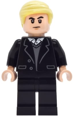 Draco Malfoy - Black Suit, Dark Bluish Gray Sweater