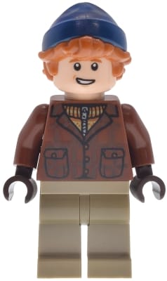 Ron Weasley - Reddish Brown Jacket, Dark Tan Legs, Dark Blue Beanie