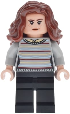 Hermione Granger - Striped Sweater, Tan Shirt Collar, Black Legs