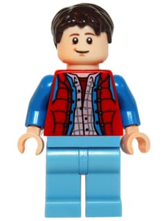 Marty McFly - Red Puffy Vest, Blue Arms