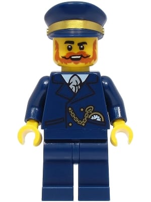 Railway Station Manager - Dark Blue Suit and Cap