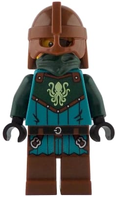 Kraken Warrior - Male, Reddish Brown Helmet, Eye Patch