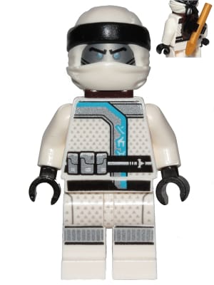 Zane - Sons of Garmadon, Clip and Harpoon on Back
