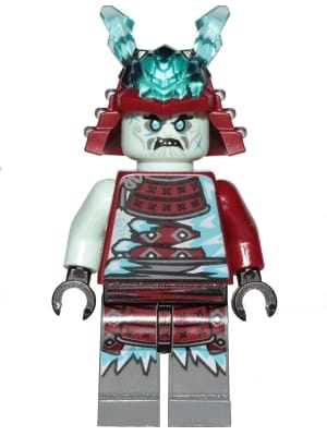 Blizzard Samurai - Ninja Helmet with Trans-Light Blue Horns