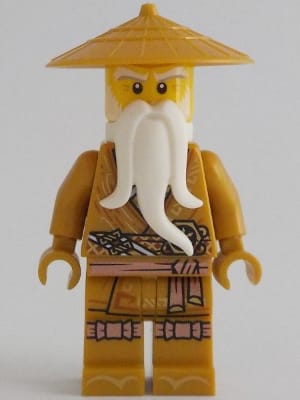 Wu Sensei - Pearl Gold Robe, White Beard