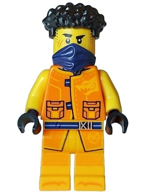 Arin - Tang Jacket, Dark Blue Bandana