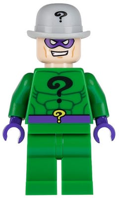 Source: BrickLink The Riddler - Green Outfit, Light Bluish Gray Bowler Hat