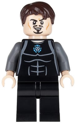 Tony Stark - Black and Dark Bluish Gray Jumpsuit
