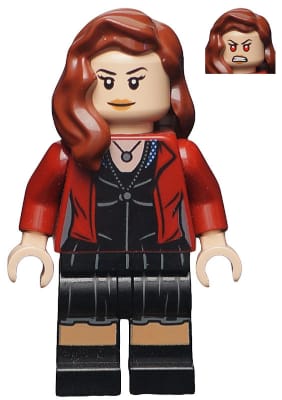 The Scarlet Witch (Wanda Maximoff) - Printed Legs, Reddish Brown Hair