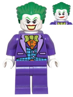 Source: BrickLink The Joker - Medium Azure Vest, Lime Bow Tie, Large Smile / Smirk