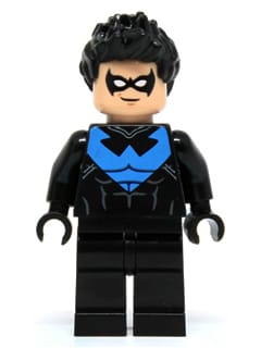 Source: BrickLink Nightwing - White Eye Holes and Blue Chest Symbol