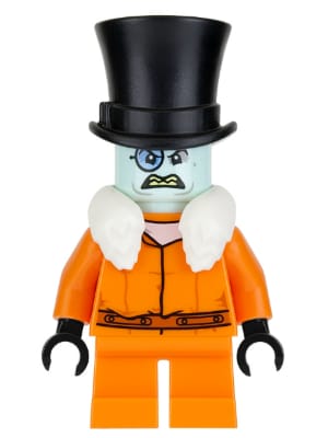 The Penguin - White Fur Collar, Prisoner Jumpsuit, Light Aqua Head