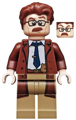 Source: BrickLink Commissioner Gordon - Reddish Brown Hair and Coat