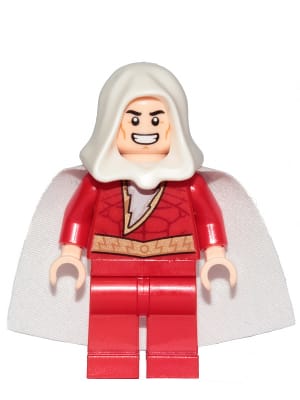 Source: BrickLink Shazam - White Hood, Shiny Starched Cape
