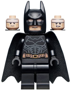 Batman - Black Suit with Copper Belt, Spongy Cape