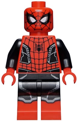 Spider-Man - Black and Red Suit, Small Black Spider, Silver Trim (Upgraded Suit)