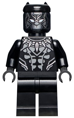 Black Panther - Dark Silver Armor, White Eyes