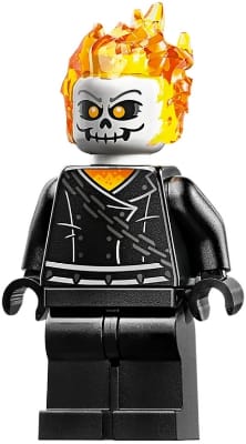 Ghost Rider (Johnathon 'Johnny' Blaze) - White Head, Belt with Spikes