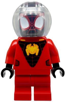 Source: BrickLink Spider-Man (Miles 'Spin' Morales) - Red Suit, Medium Legs