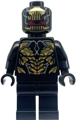 Outrider - Torso with Short Dark Bluish Gray Tips at Neck