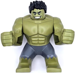 Hulk - Giant, Dark Bluish Gray Pants, Smile