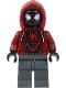 Spider-Man (Miles Morales) - Dark Red Hood, Dark Bluish Gray Legs