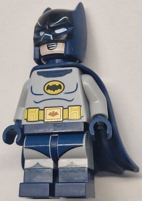 Batman - Classic TV Series, Goggles, Light Bluish Gray Torso, Flexible Rubber Cape