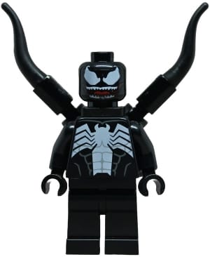 Venom - White Teeth Parted, 2 Back Appendages Symmetrical