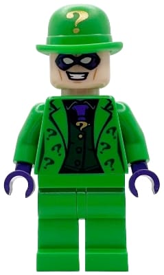 Source: BrickLink The Riddler - Bright Green Outfit and Bowler Hat