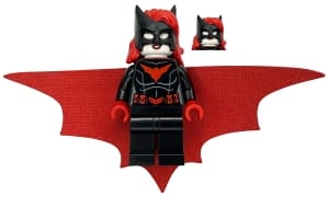 Source: BrickLink Batwoman - Cape Black and Red Sides