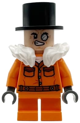 Source: BrickLink The Penguin - Prison Jumpsuit, Side Pockets, Light Nougat Head