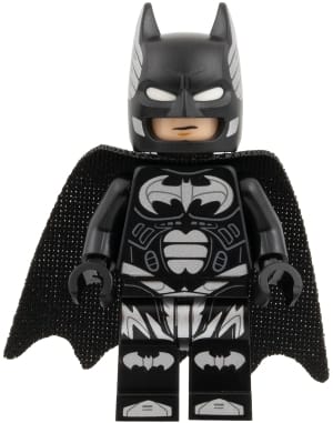 Batman - Black Suit with Silver Bats and Trim