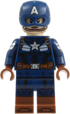 Captain America - Dark Blue Suit, Printed Arms