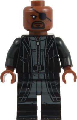 Nick Fury - Leather Trench Coat, Black Legs