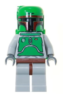 Source: BrickLink Boba Fett - Bluish Grays - Dark Red Helmet Highlights