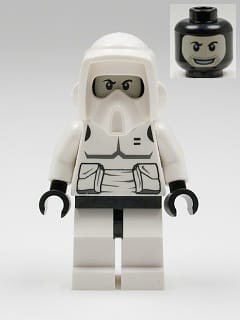 Imperial Scout Trooper - Printed Black Head, Dark Bluish Gray Torso Print